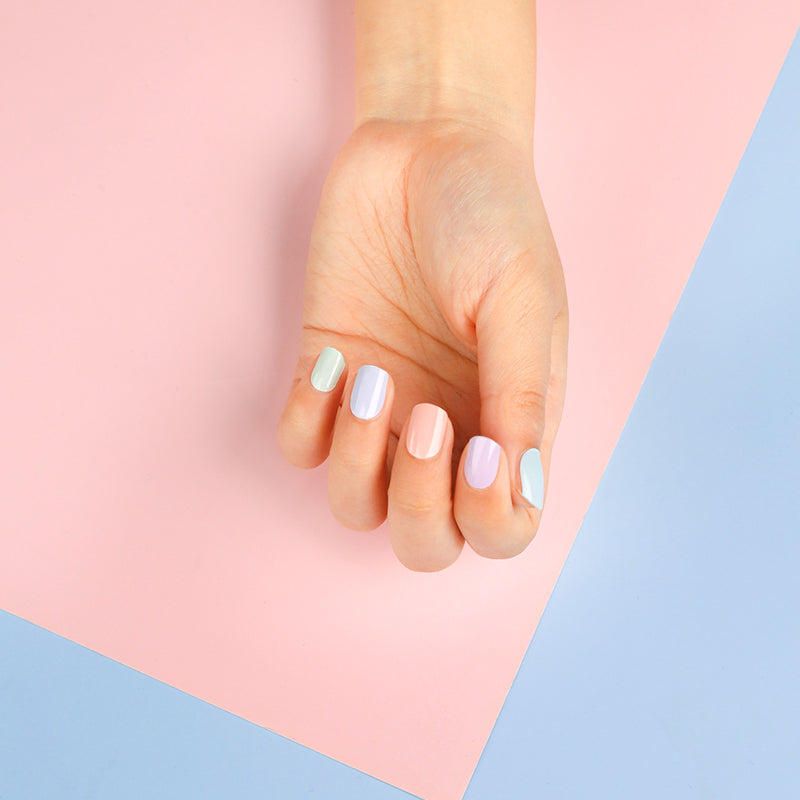 Semi-Cured Gel Nail Wraps - Pastel Whisper
