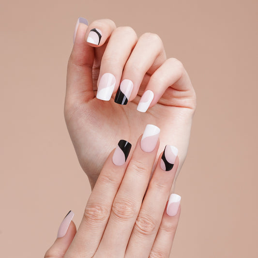 Semi-Cured Gel Nail Wraps - Yin & Yang