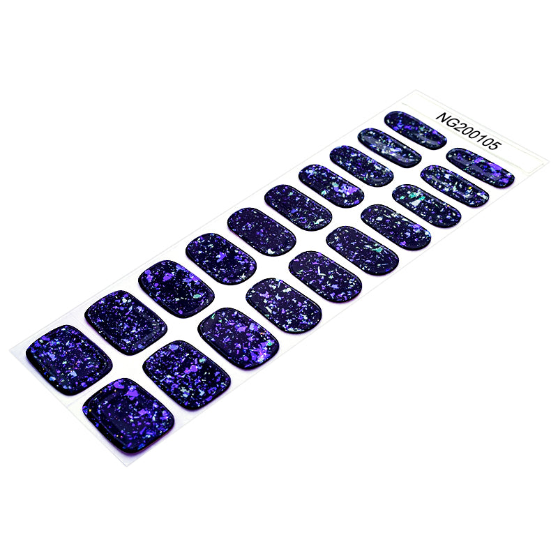 Semi-Cured Gel Nail Wraps - Night Energy