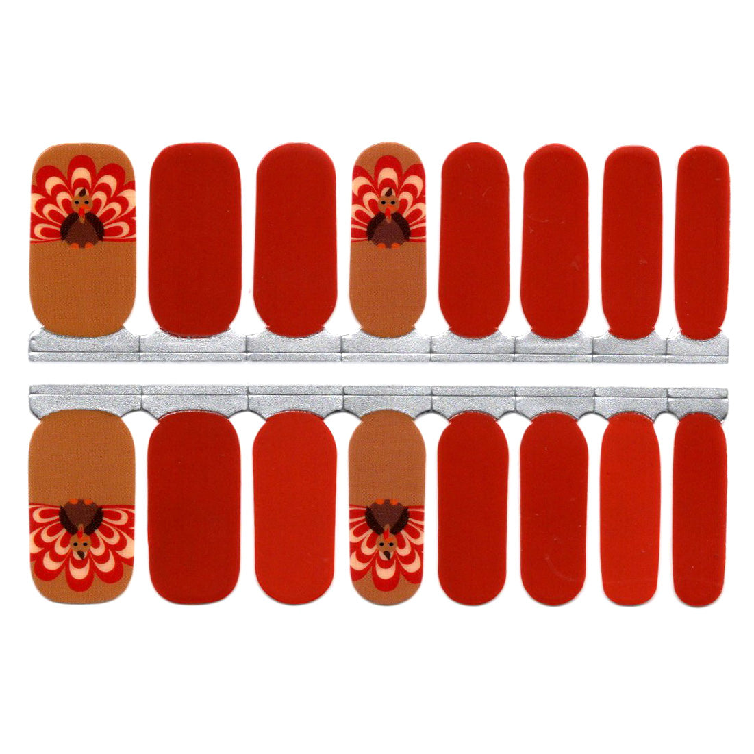 Firebrick Red Deep Orange Brown Turkey Hand Drawn