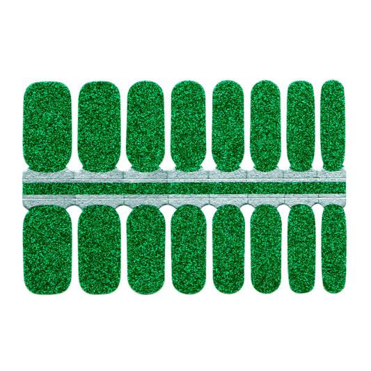 Forest Green Bright Green Solid Glitter