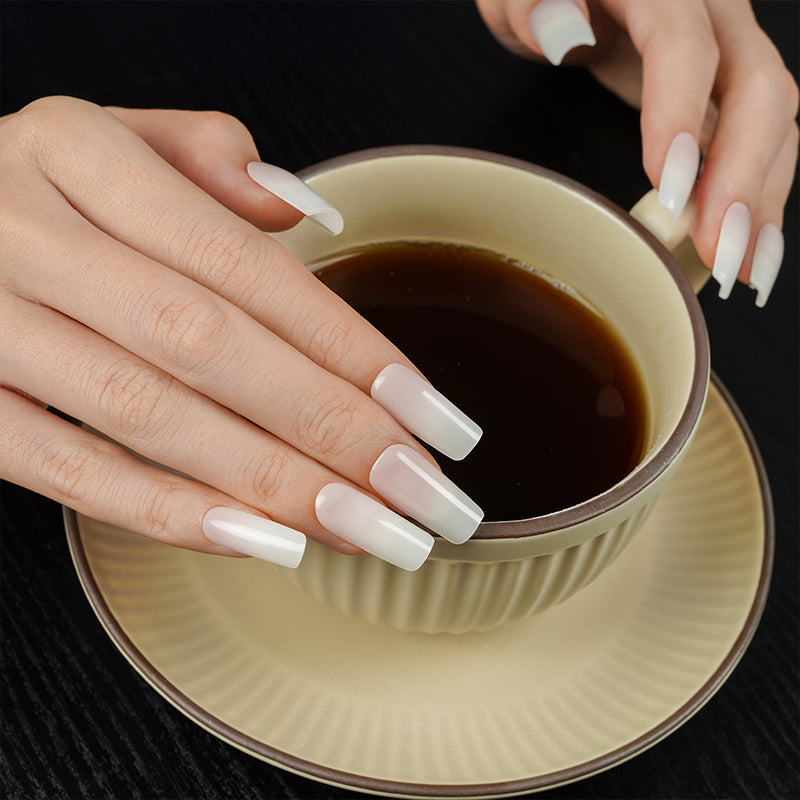 Semi-Cured Gel Nail Wraps - Milk Bath