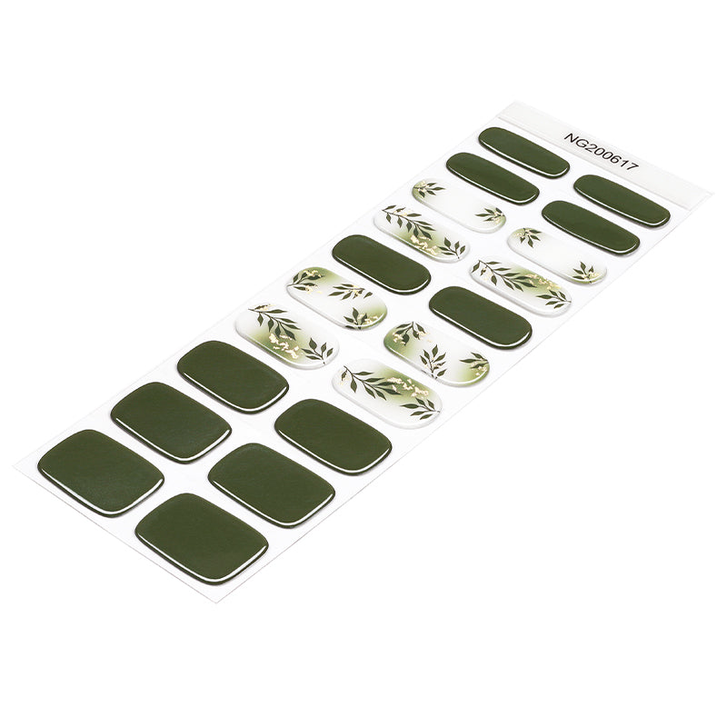 Semi-Cured Gel Nail Wraps - Forest Muse