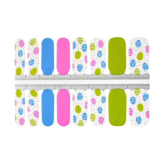 White Smoke Green Blue Pink Easter Eggs