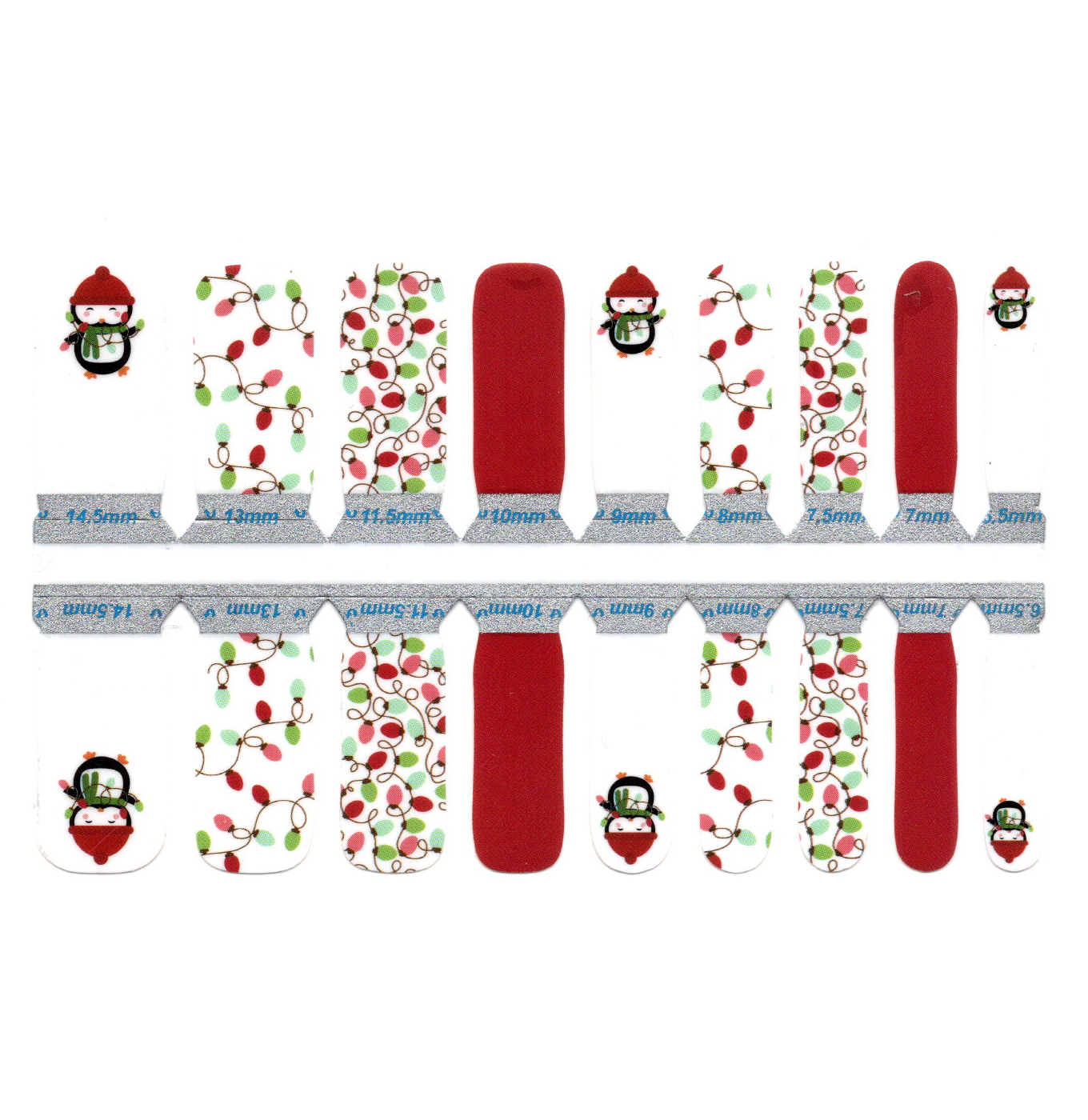 White Smoke Christmas Penguin with Lights, Red and White- Kids