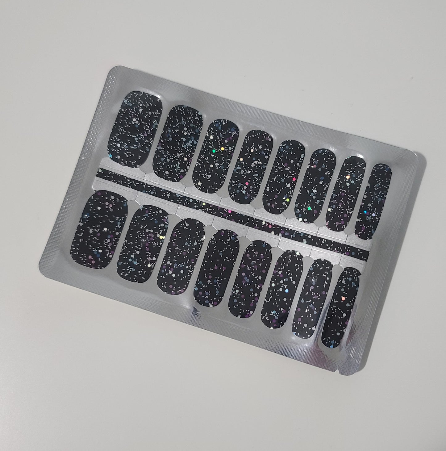 Gray Black with Sequin Glitter Galaxy
