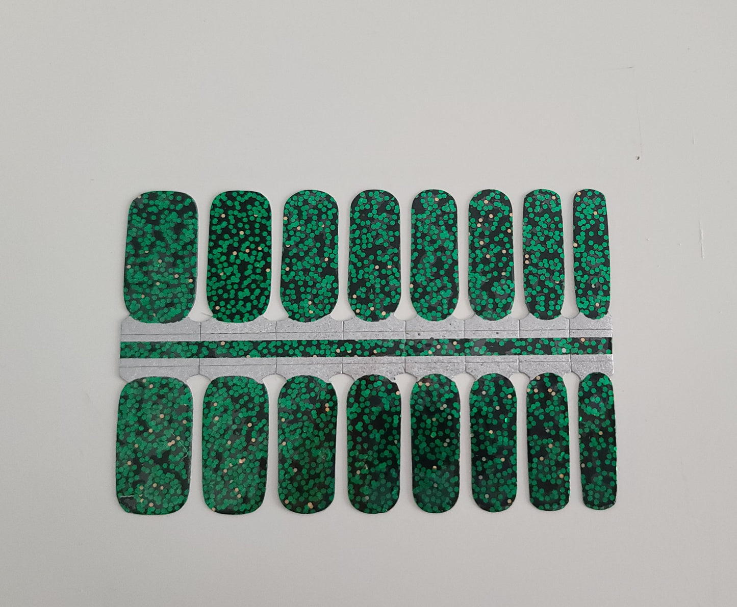 Gray Green Sequin Glitter with Dark Background