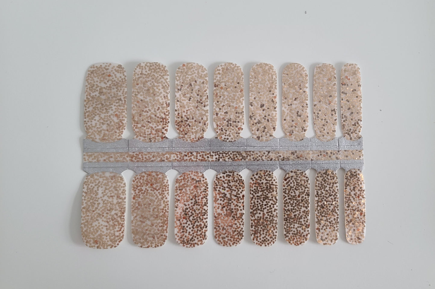 Gray Gold Sequin Glitter Overlay with Clear Background