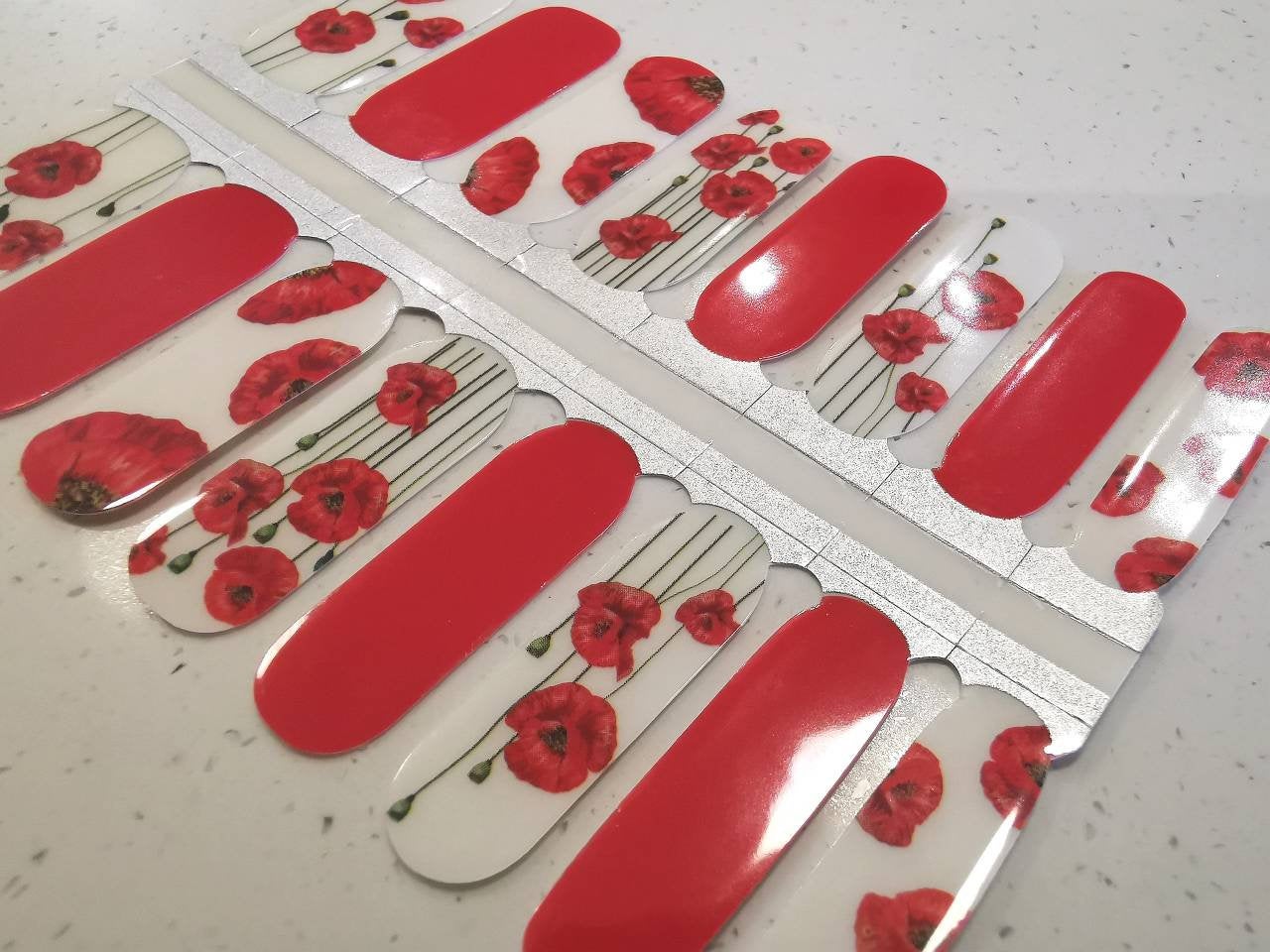 Gray Red Poppies Remembrance Day