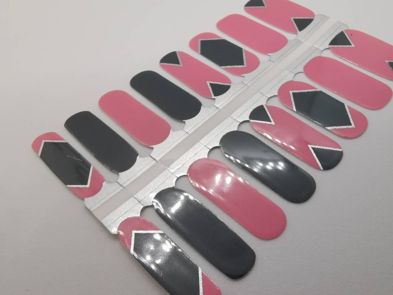 Gray Pink and Dark Grey Geometry