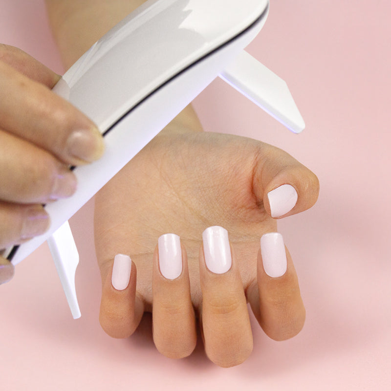 Semi-Cured Gel Nail Wraps Pale Pink Solid