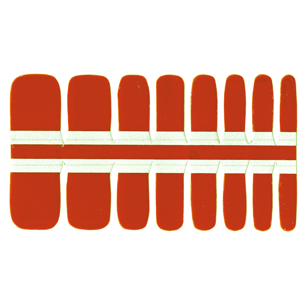 Firebrick Toe Nails/Kids Nail Wraps Brown Solid Color