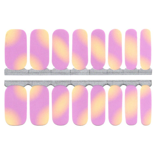 White Smoke Pink Ombre Yellow Purple Spots
