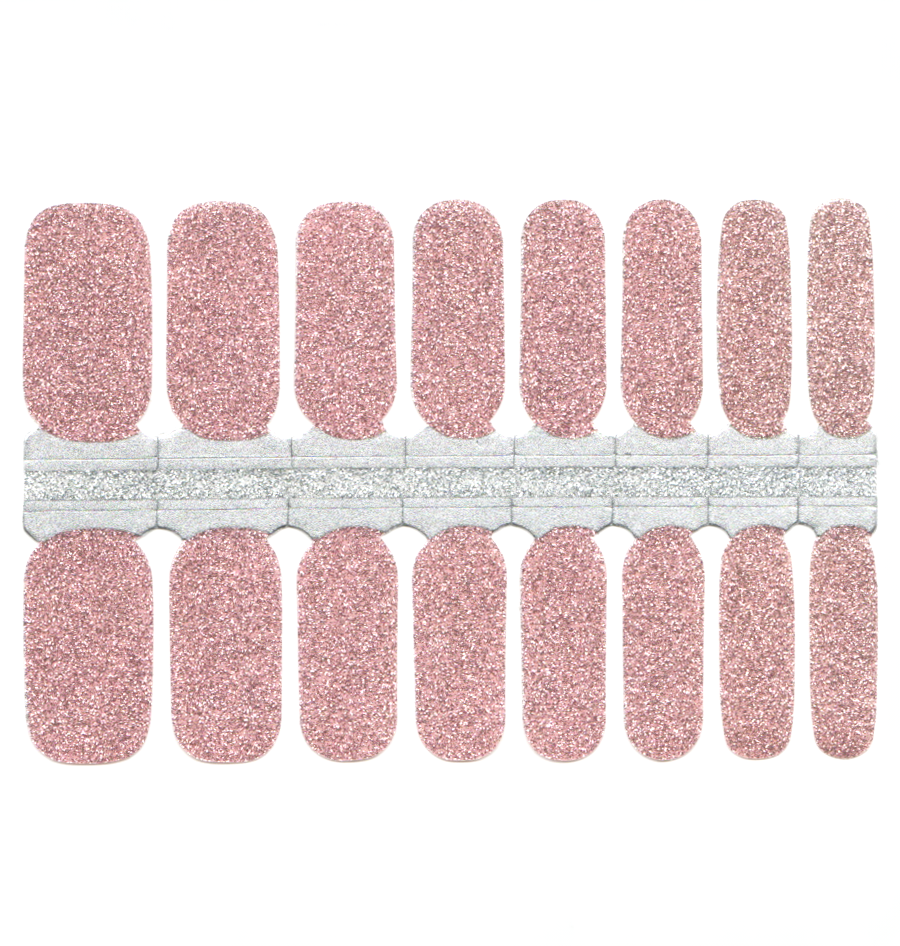 Tan Light Pink Glitter Solid