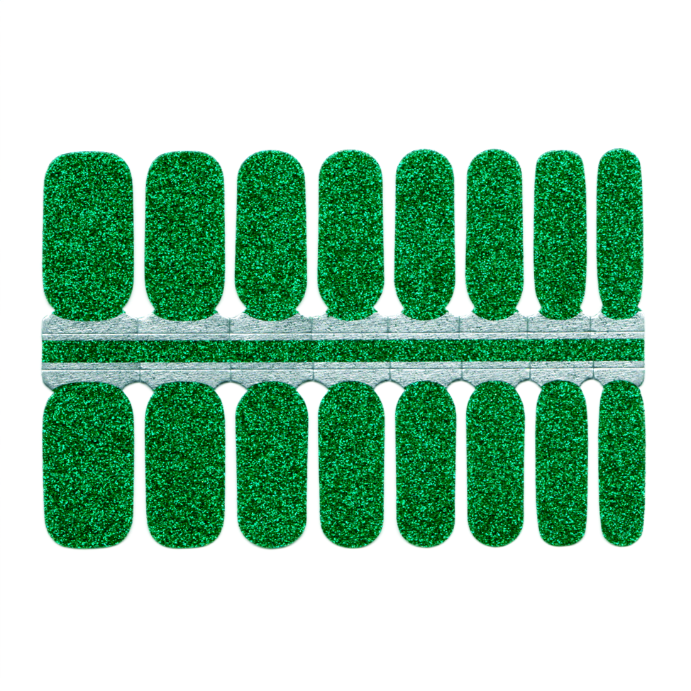 Forest Green Bright Green Solid Glitter