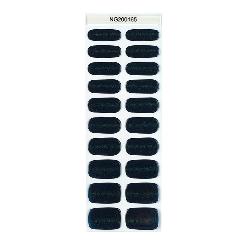 Semi-Cured Gel Nail Wraps - Midnight Teal