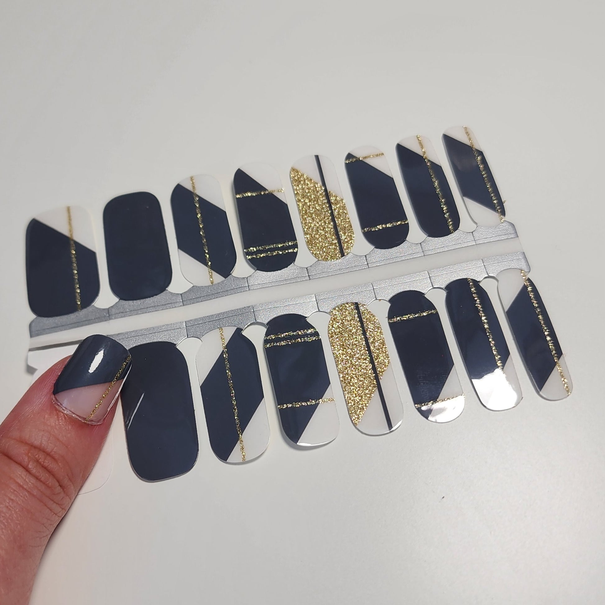 Gray Dark Grey Gold Glitter Lines Geometry