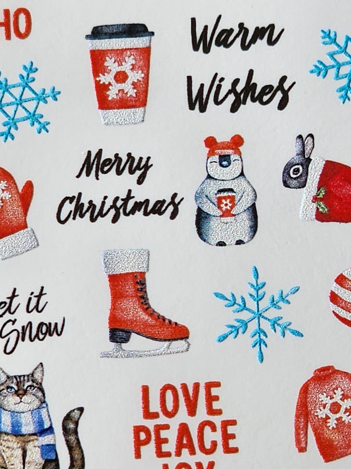Light Gray Merry and Bright