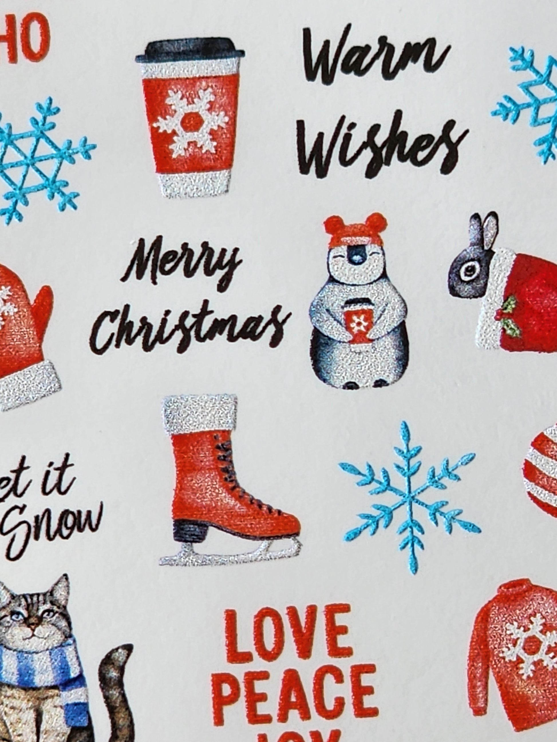 Light Gray Merry and Bright