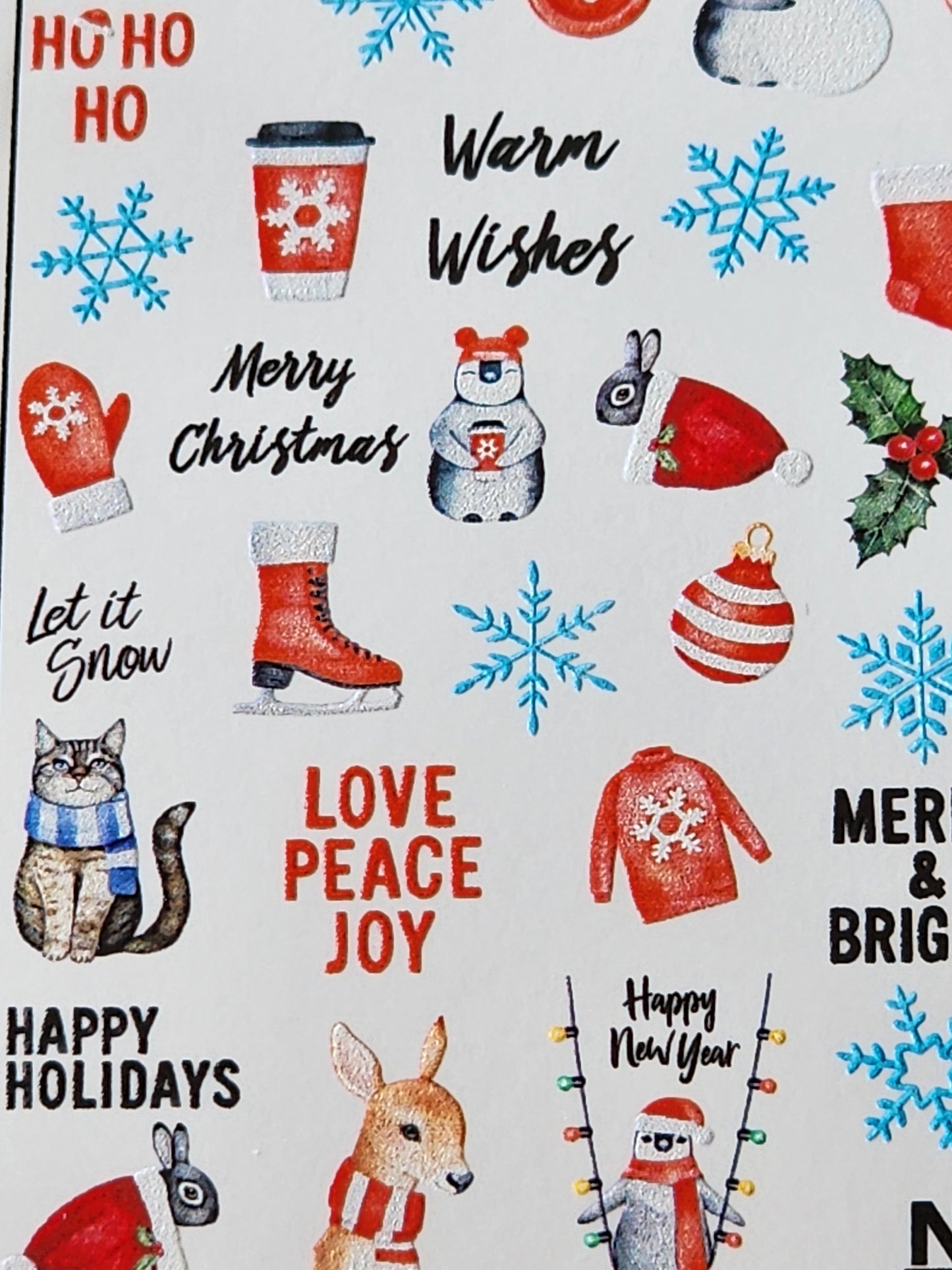 Light Gray Merry and Bright