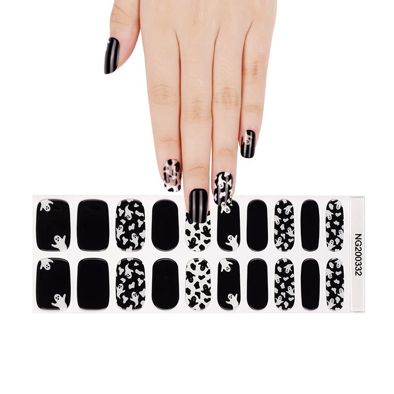 Semi-Cured Gel Nail Wraps - Boo Everywhere