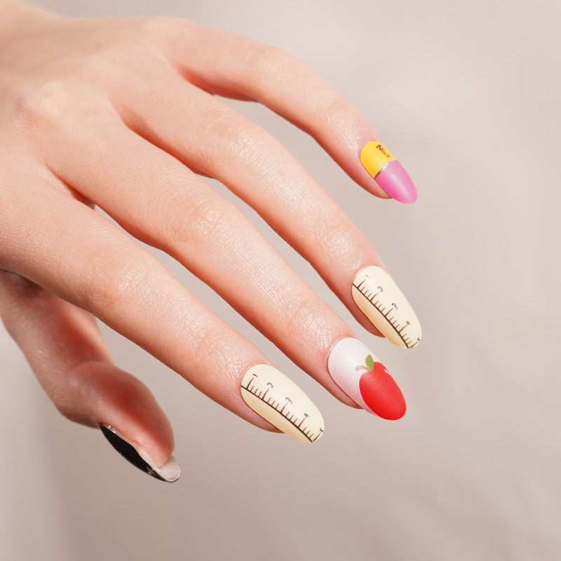 Semi-Cured Gel Nail Wraps - School Days