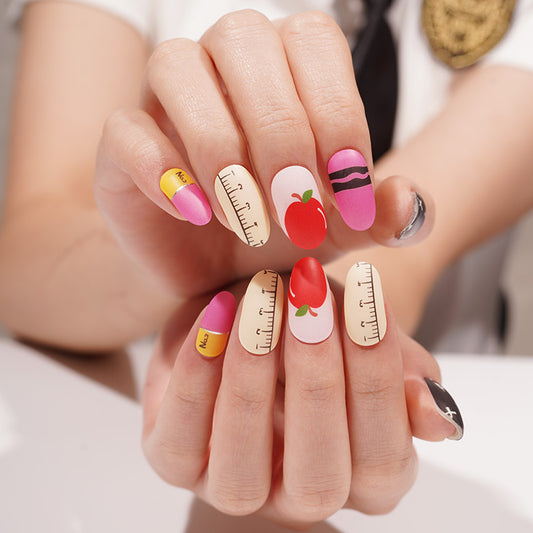 Semi-Cured Gel Nail Wraps - School Days