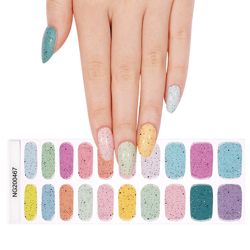 Semi-Cured Gel Nail Wraps - Speckle Party