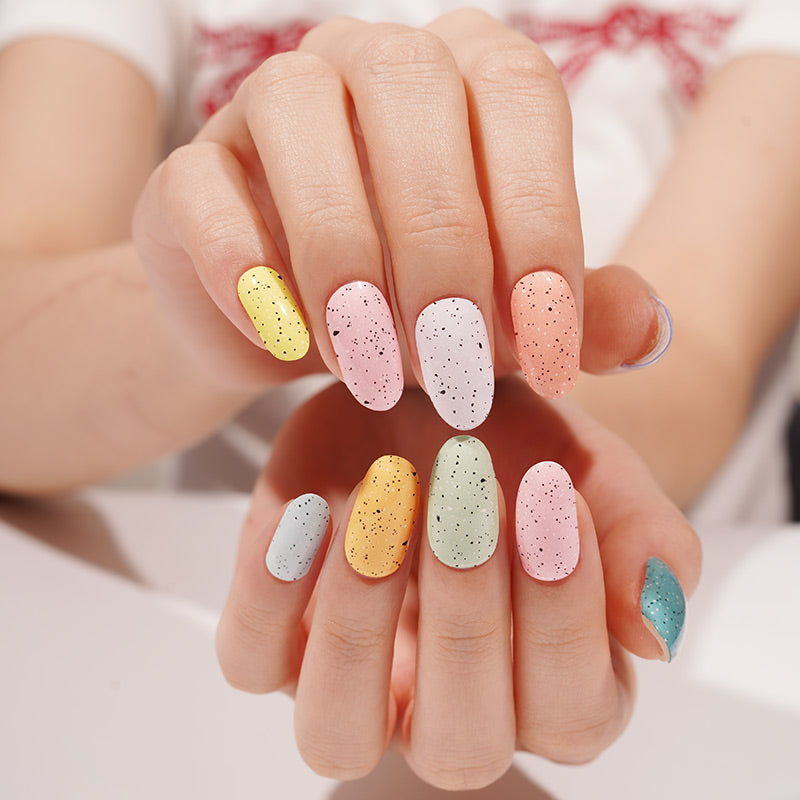 Semi-Cured Gel Nail Wraps - Speckle Party