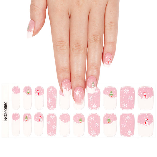 Semi-Cured Gel Nail Wraps - Perfect Snowstorm