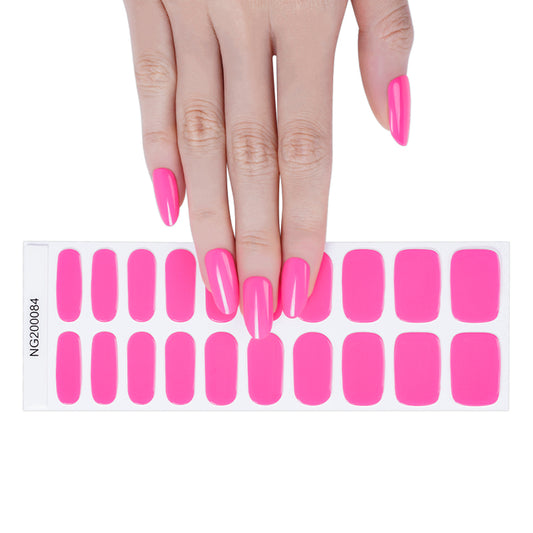 Semi-Cured Gel Nail Wraps - Candy Pink