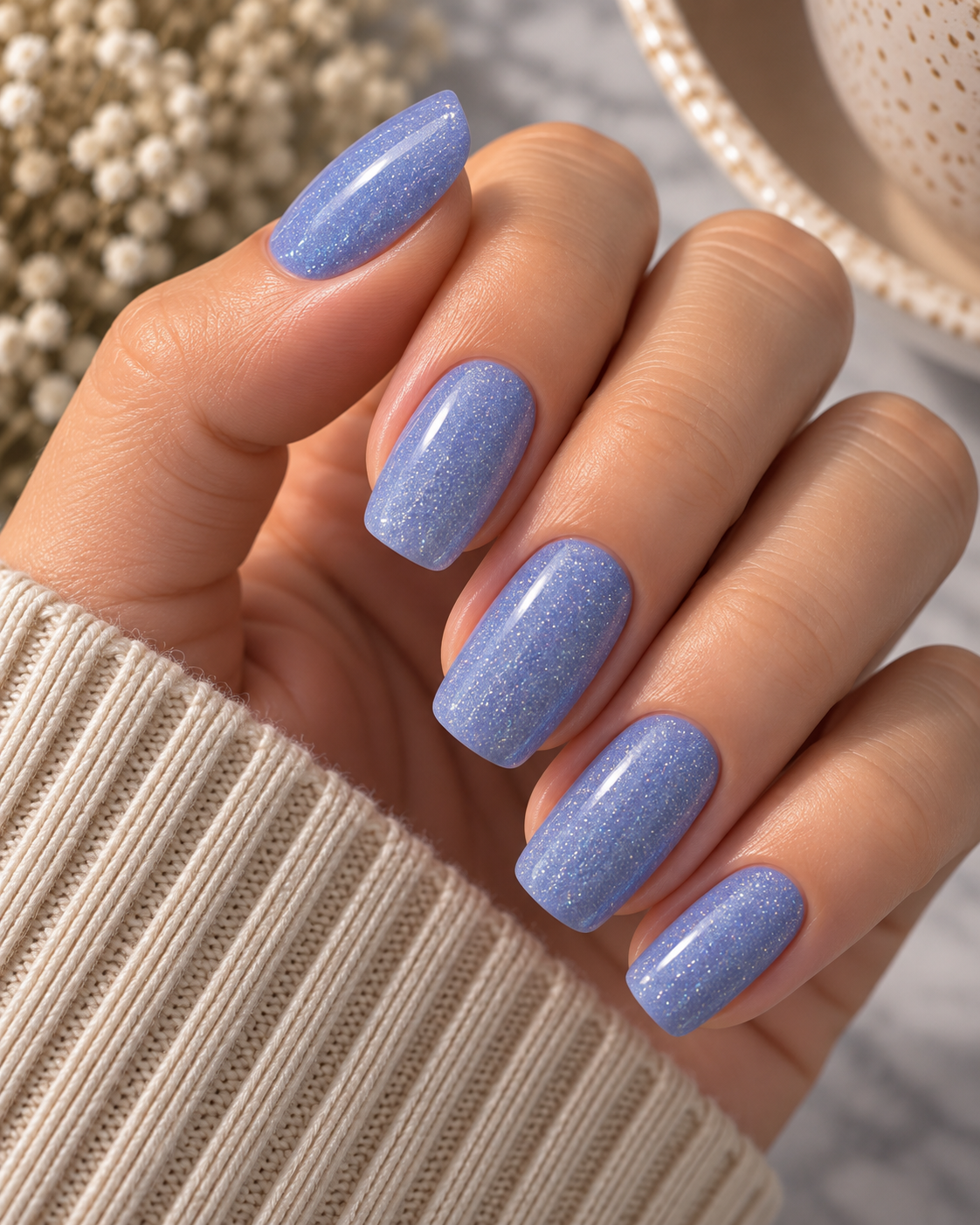 Shimmering Periwinkle Solid