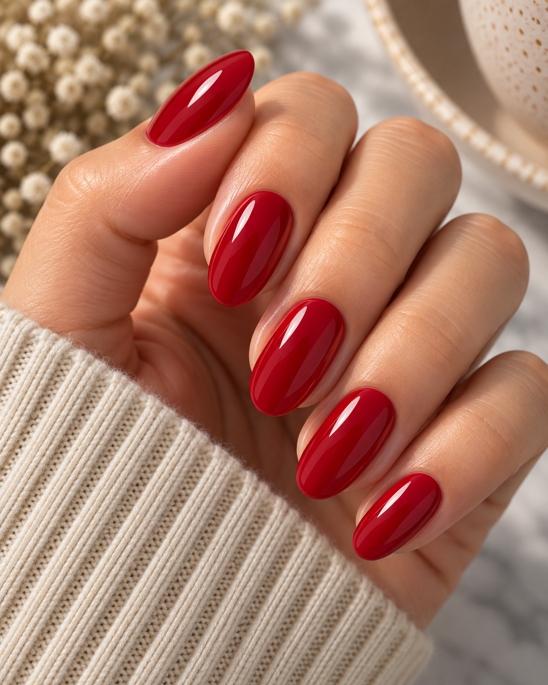 Scarlet Red Solid Color
