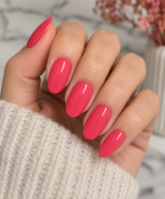 Couleur unie rose punch