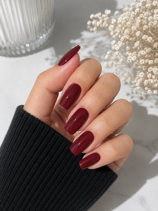 Wine Red Solid Color