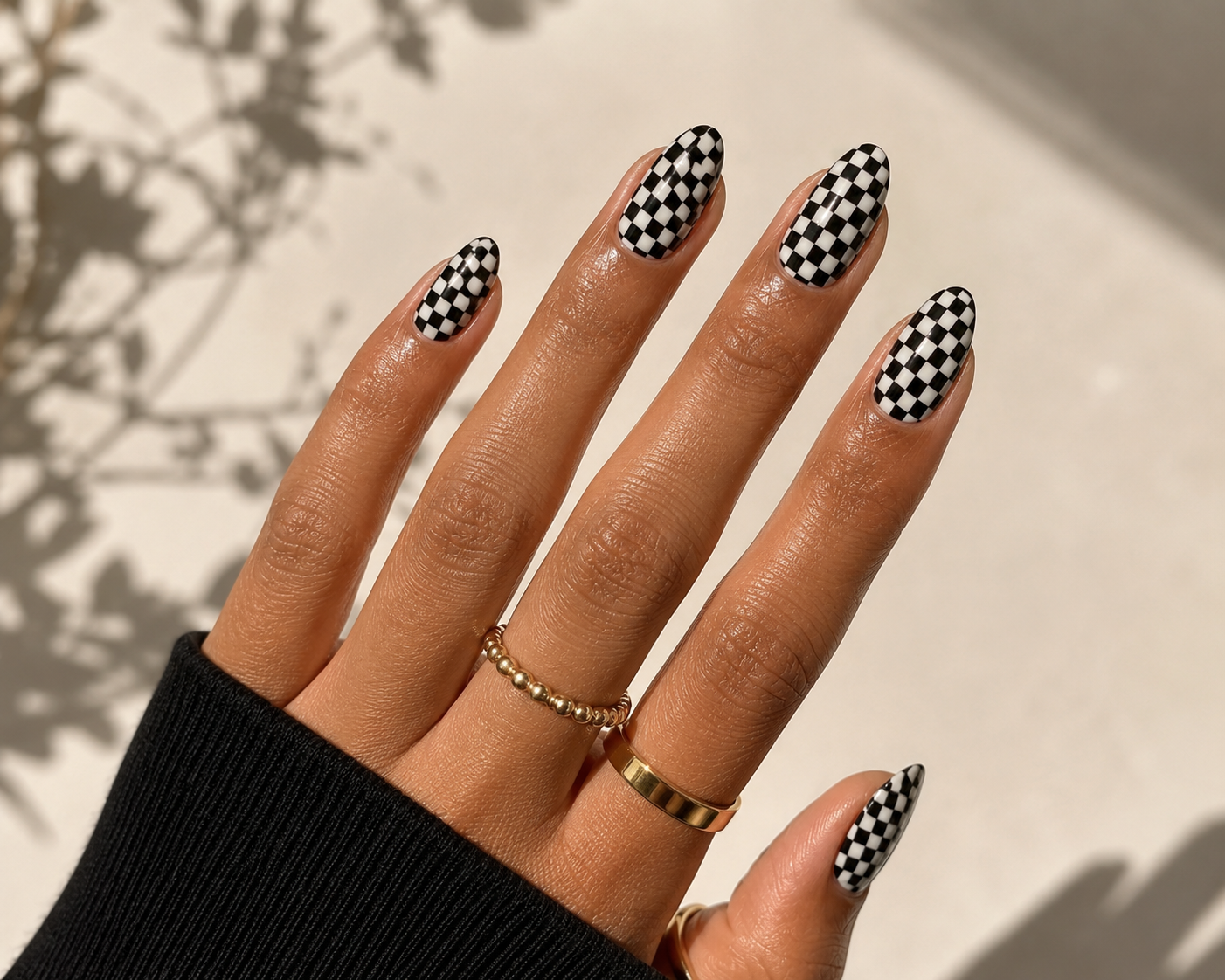 Échiquier à carreaux noir et blanc