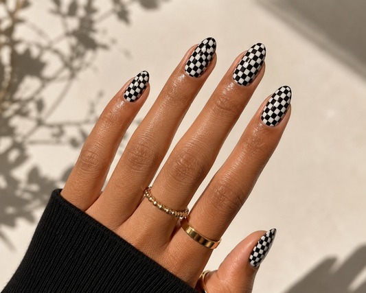 Échiquier à carreaux noir et blanc
