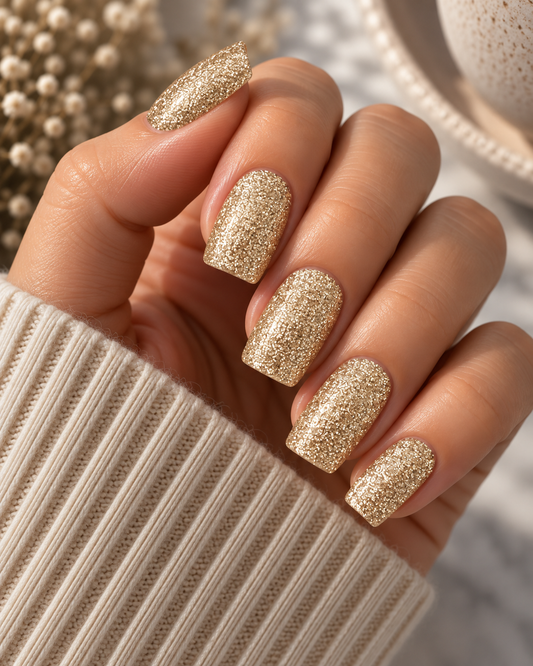 Paillettes scintillantes en or massif