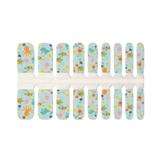 Kids Nail Wraps - Seaworld