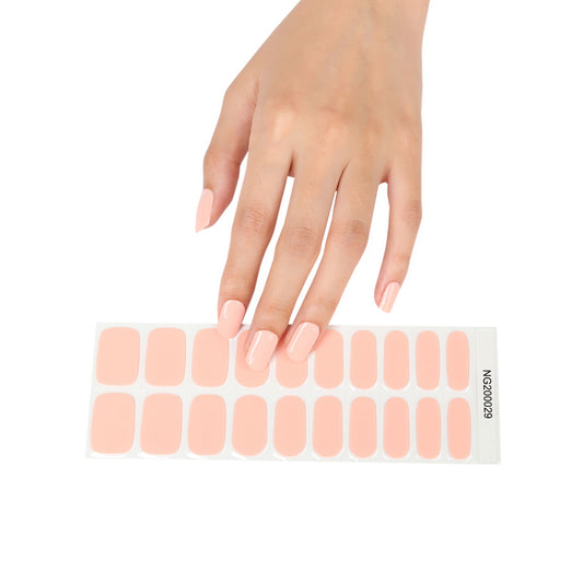 Semi-Cured Gel Nail Wraps - Bare Peach