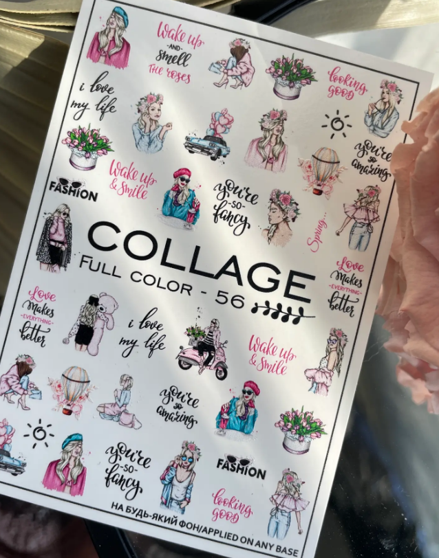 Gray You're So Fancy Girl Boss Fashion Waterslide Nail Decals