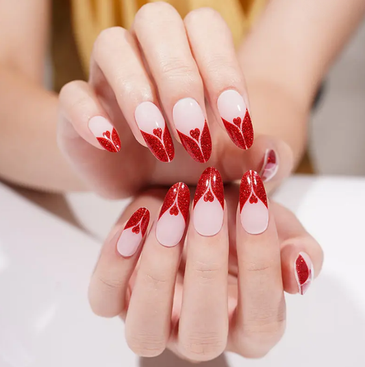 Lavender Semi-Cured Gel Nail Wraps Love Struck