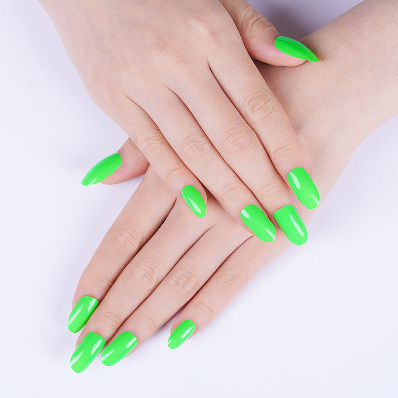 Lavender Neon Fluorescent Green Solid Color