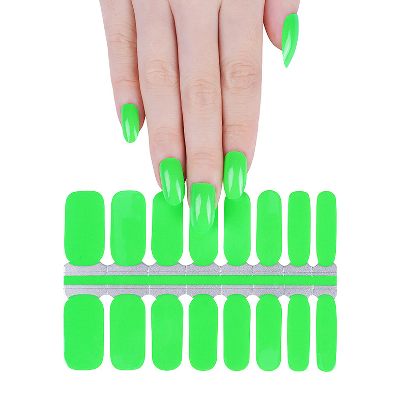 White Smoke Neon Fluorescent Green Solid Color