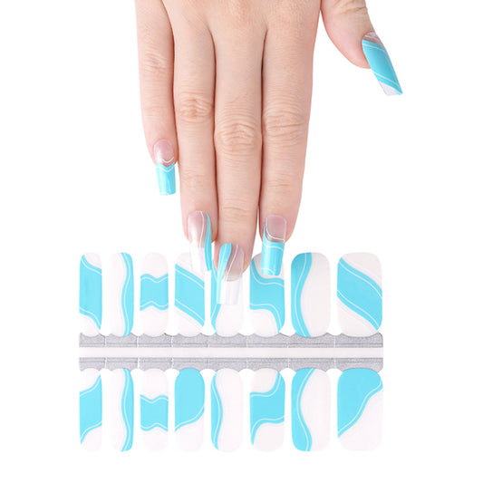 White Smoke Blue Waves White Negative Space Clear