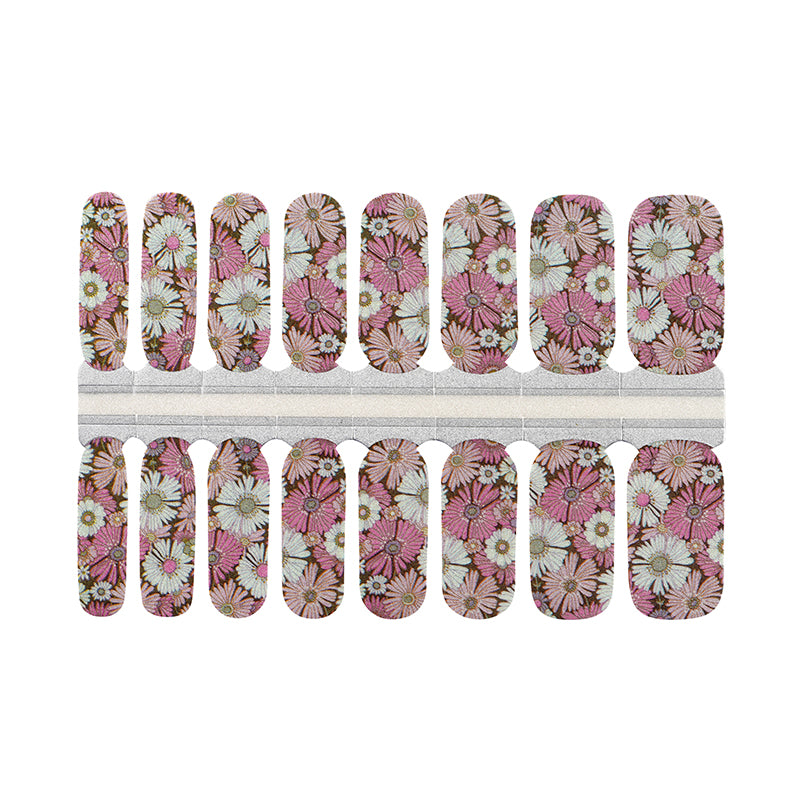 White Smoke Pink White Flowers Daisies Shimmer
