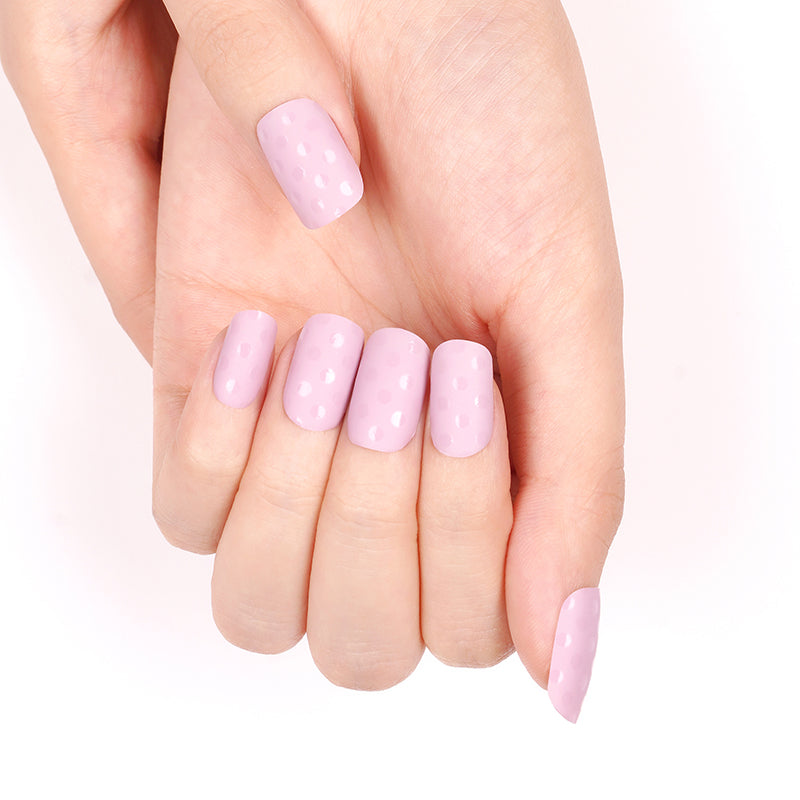White Smoke Glossy Dots