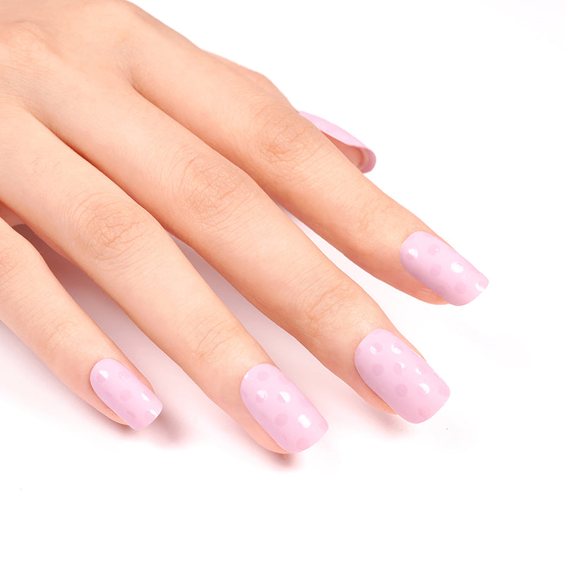White Smoke Glossy Dots