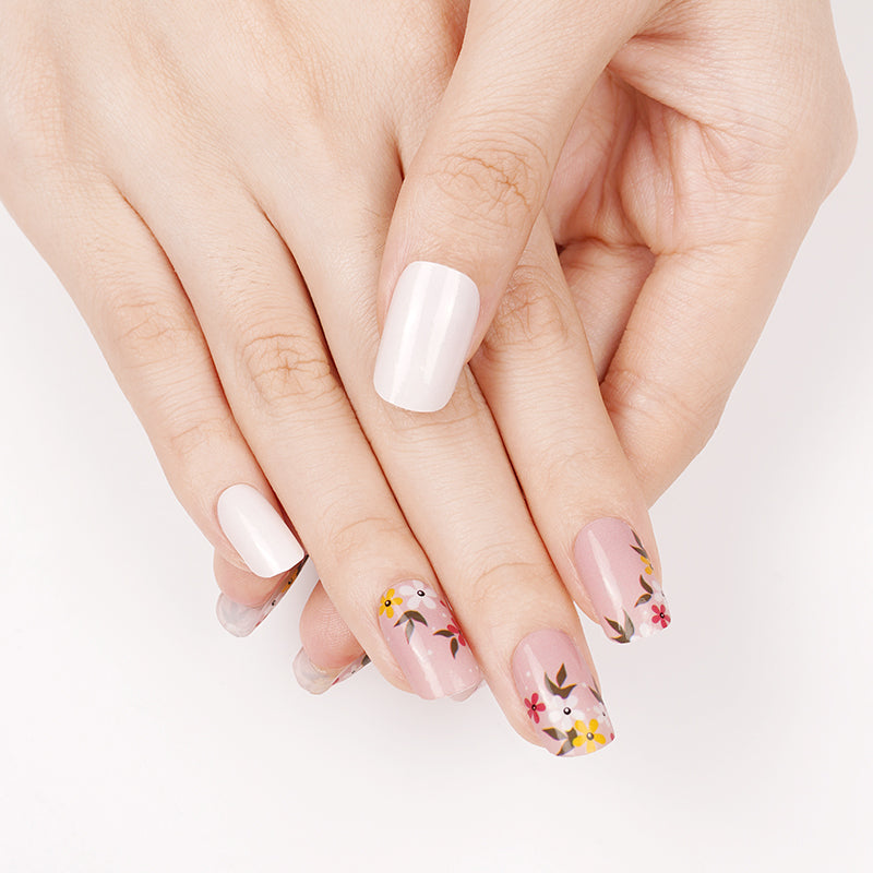 White Smoke Nude Pink Spring Flowers with White