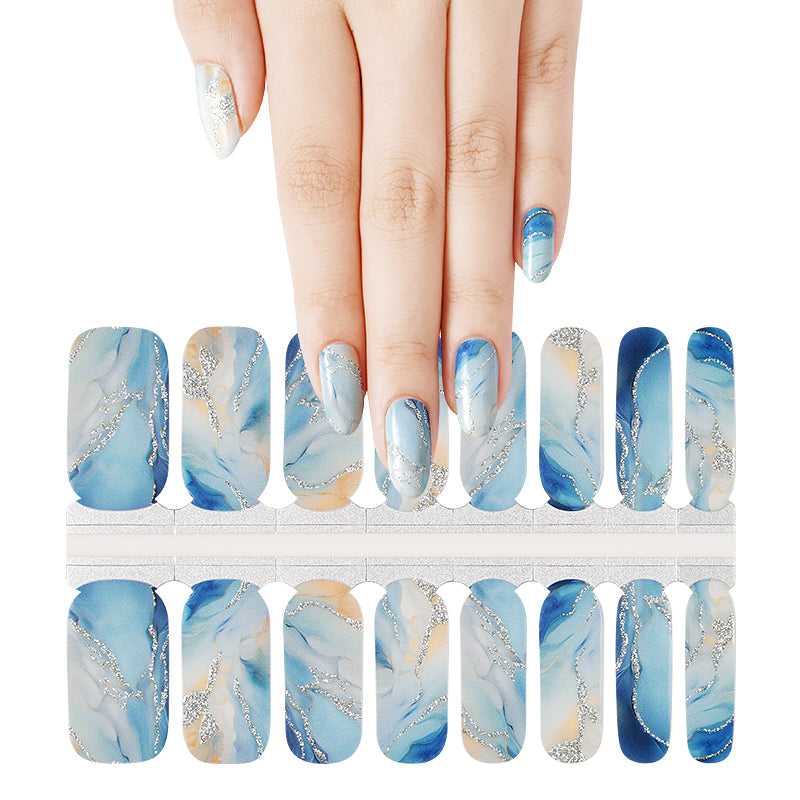 White Smoke Ocean Marble